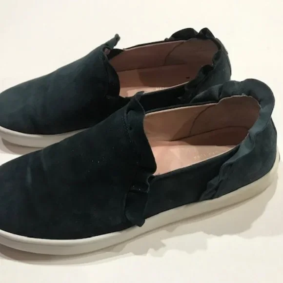 Kate Spade Navy Suede Sneakers - Slip on Luxury Comfort - Picture 4 of 13